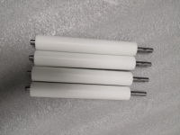 Rouleaux de convoyeur résistants à l'usure, rouleaux en silicone blanc avec arbre