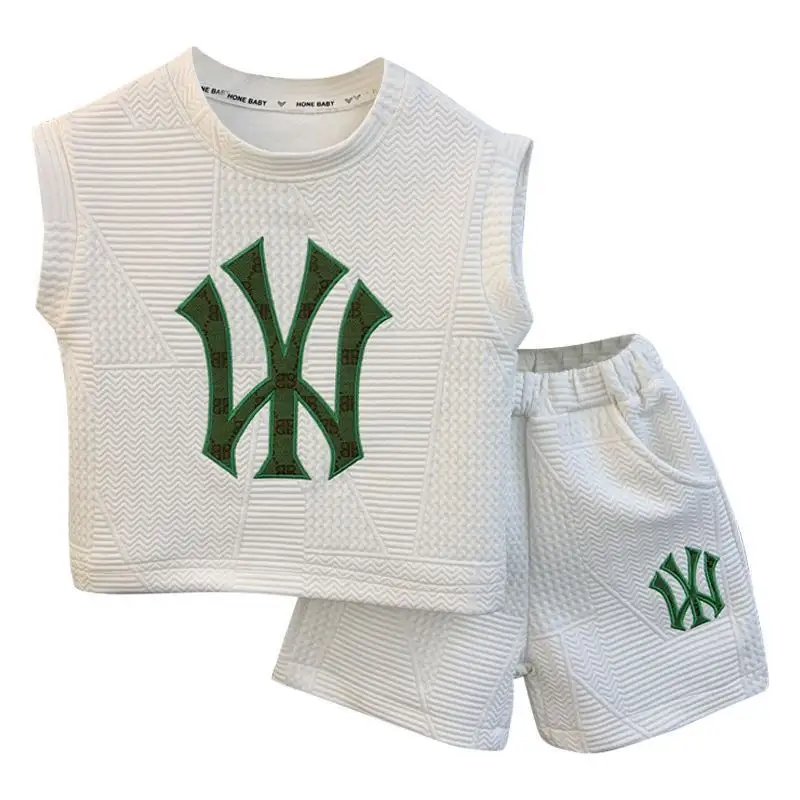 9 Years Old Set Baby Boy 10Years And The Children Track Suits 5 Summer In Embroidery White Suit For Boys