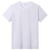 Kaos Oblong Polos Katun Sisir Murni 180g, Bernapas, Lengan Pendek, Unisex, Warna Solid, Model Longgar, Kaos Dasar, Kaos Couple
