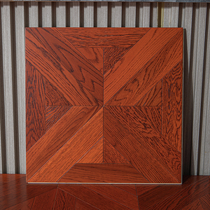 Parquet en bois massif chêne brossé multicouche ISO9001, qualité AB, résistant à l'humidité, système T&G, 15 mm, E0 E1, avec finition WineCellar - Product Image 1