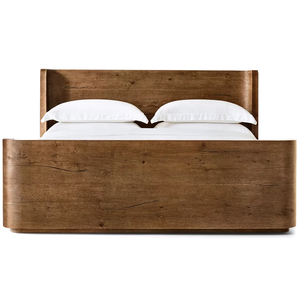 Muebles de Interior de Diseño Moderno, Cama de Madera Maciza para Dormitorio, Cama de Madera Maciza Minimalista para Hotel, Camas King Size con Ruedas - Product Image 6