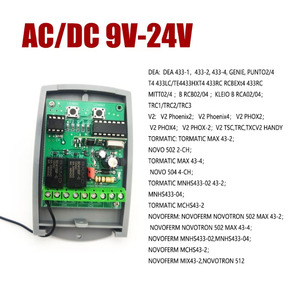 Controlador Inalámbrico para Puerta de Garaje Automática de 9-24V, Placa Receptora de RF de 433MHz - Product Image 2