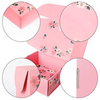 Caja de Cartón Plegable Ecológica para Envíos, Moderna y de Lujo, con Logotipo Personalizado Impreso en UV, Caja de Regalo Cuadrada para Recuerdos de Boda