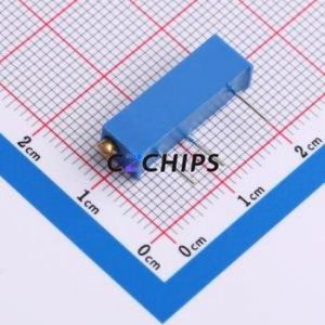 Resistencia/Potenciómetro Ajustable 3006P-1-104, Componente de Orificio Pasante (THT)-3P, 19.3x4.9mm, Resistencia de 100kOhm, 10%, 750mW, 250ppm ℃ - Product Image 2