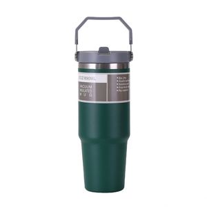 Gobelet isotherme en acier inoxydable avec couvercle, tasse de voyage à double paroi 30 oz, cadeau pour homme, gourde d'extérieur - Product Image 1