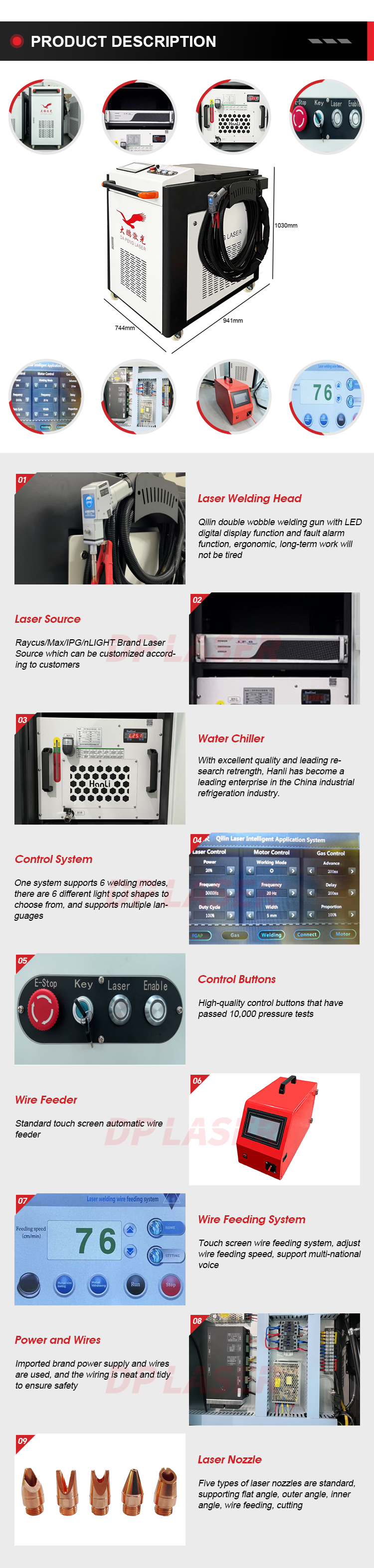 1000w Low price portable handheld laser welding machine for aluminum iron stainless steel tubes