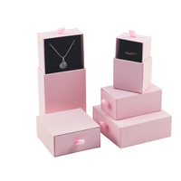 Fabrik Großhandel Custom Logo Schmuck Verpackung Schieben Offene Papp schublade Geschenk box Für Halskette