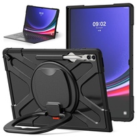 Housse de tablette robuste en TPU pour Samsung Tab S9 Ultra X910 X916 X918U S8 Ultra X900 avec poignée, support et clavier sans fil
