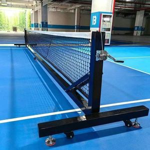 Chất Lượng Cao Xách Tay 22 Ft Di Chuyển Pickleball Lưới Bài Với Bánh Xe Biểu Tượng Tùy Chỉnh Cho Trẻ Em Của Thể Thao Đào Tạo - Product Image 1