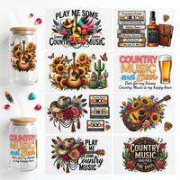 Housses de tasses durables, imperméables, lavables et anti-UV pour verres et mugs de 16/20/24 oz avec motifs de dessins animés