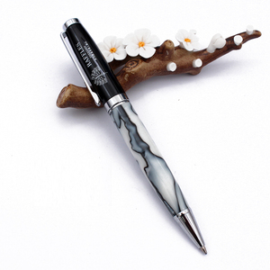 2023 Pesado luxo latão cobre canetas logotipo personalizado High-end canetas acrílicas <span class=keywords><strong>blanks</strong></span> metal mármore caneta - Product Image 5