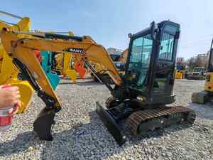 Mini-excavatrice sur chenilles SANY SY26U d'occasion de 2 tonnes, certifiée CE, avec moteur et pompe, godet inclus, certifiée pour rapport de l'Agence de certification chinoise - Product Image 3