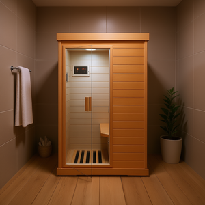 Sauna Infrarroja Natural de Madera Sólida, 110 V, Diseño Minimalista para Uso Doméstico - Product Image 2