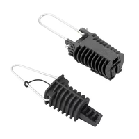 Klem Penahan Kabel Drop FTTH, Klem Penarik Serat Optik untuk Pemasangan Kabel Udara