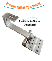 Support de fixation réglable pour tuiles en aluminium personnalisé pour système de montage photovoltaïque sur toit