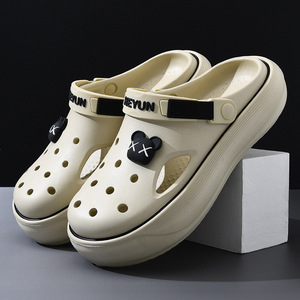 Sandales plateforme Crocs pour hommes, EVA antidérapantes, respirantes, augmentant la taille, pour la plage et les activités de plein air - Product Image 2
