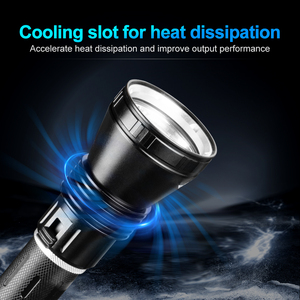 Helius Cao Sáng P50 LED Bead IPX8 Không Thấm Nước Bền Pin Lớn Dưới Nước Làm Việc Ánh Sáng Cho Lặn Thăm Dò Đèn Pin - Product Image 4