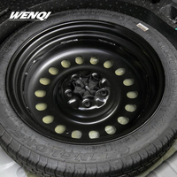 Pneu de secours temporaire WENQI pour conteneur 125/50ZR17 T115 70R16 Mini Pneu de Rechange pour Mazda CX-5 CX-50 Toyota Tacoma Camionnette à essence