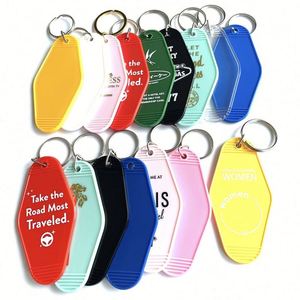 Factory Direct High Quality Retro Inspired Motel <b>Keychains</b> <b>Custom</b> Hotel <b>Keychains</b> - Product Image 2