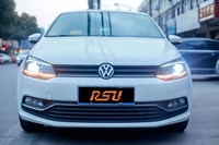 Ensemble de lentilles de phares LED pour voitures, avec feux de jour, pour VW Polo 2018-2020, destiné aux voitures modifiées, Polo modifié