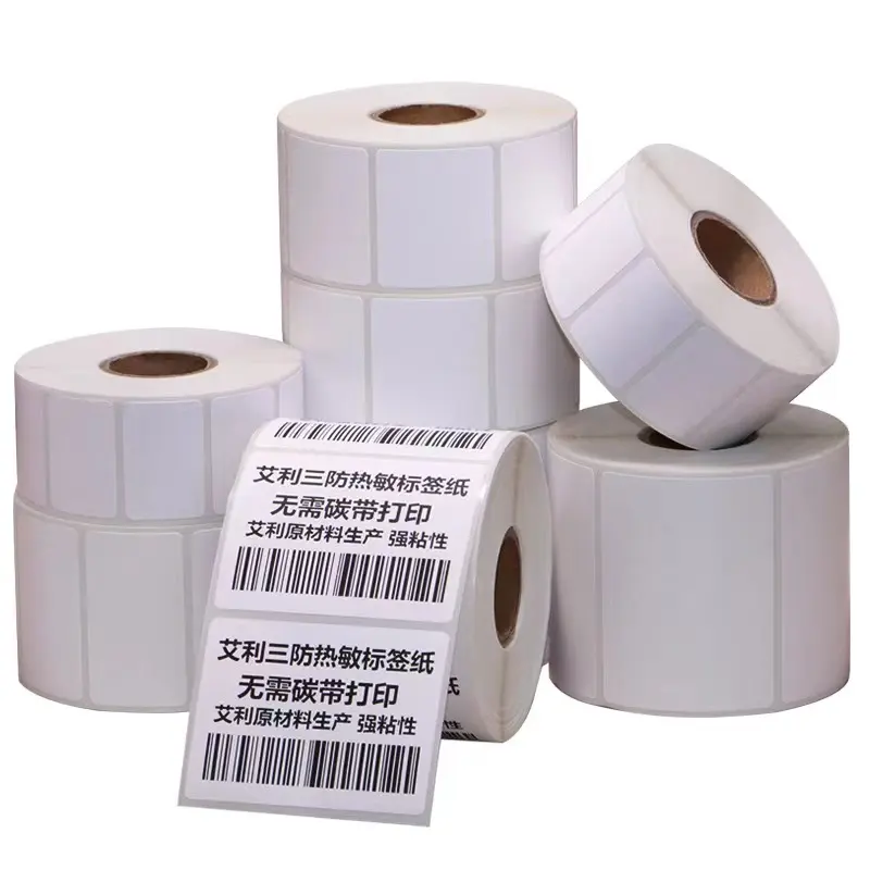Nhà Máy Bán buôn giá cho tùy chỉnh nhiệt nhãn cuộn nhãn tự dính giấy vận chuyển Mark Stickers Sticker
