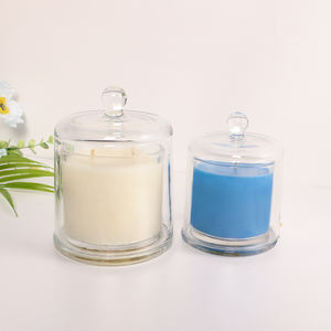 Giá Đỡ Nến Thủy Tinh Hình Vòm Hình Chuông Chất Lượng Cao Chịu Nhiệt Rỗng Có Nắp Đậy Bằng Thủy Tinh - Product Image 1