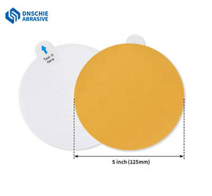 قرص تجليخ لاصق ذهبي 5 بوصة (125 ملم) من المصنع، ورق صنفرة كاشط OEM لتلميع السيارات والخشب وطلاء السيارات - Product Image 2