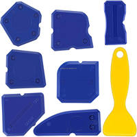 Kit d'outils de calfeutrage DIY 8 pièces de qualité professionnelle pour silicone et coulis, outils personnalisables OEM fabriqués au Zhejiang, Chine, avec marque personnalisée