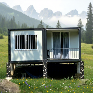 Structure en acier respirante standard, conception de conteneur, maison, <span class=keywords><strong>appartement</strong></span>, entrepôt, abri de voiture, forme carrée moderne, garantie 1 an - Product Image 1