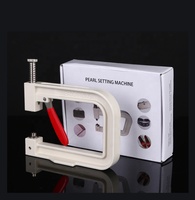 Perles de presse à main 6MM/8MM rivetage manuel perle Fix réglage Machine perle outil de fixation avec ensemble de bijoux en verre