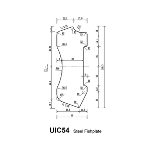 Barre <span class=keywords><strong>de</strong></span> jonction ferroviaire UIC54 6H, plaque <span class=keywords><strong>de</strong></span> raccordement ferroviaire, barre <span class=keywords><strong>de</strong></span> raccordement <span class=keywords><strong>de</strong></span> voie ferrée conforme à la norme UIC 864 <span class=keywords><strong>de</strong></span> l'Union Internationale des Chemins <span class=keywords><strong>de</strong></span> <span class=keywords><strong>Fer</strong></span> - Product Image 2