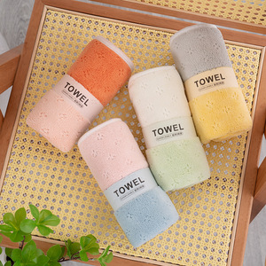 Bath <b>Towel</b> <b>Set</b> Coral Fleece Quick Dry Solid Color Rectangle Home Use - Product Image 3