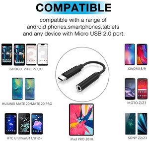 Adaptador de Audio 2 en 1 Tipo C a 3.5mm, Conector para Auriculares, Cable Dongle para Samsung Galaxy/Huawei - Product Image 6