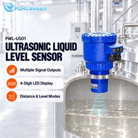 Capteur de niveau d'eau ultrasonique Pokcenser PWL-U501 avec affichage LED, IP68, précision 0,5 % FS, transmetteur de mesure de distance