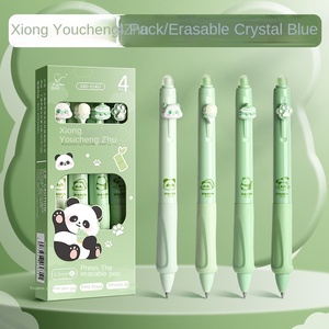 Panda haute couleur valeur presse Gel stylo 0.5mm plastique effaçable école primaire 3e année spécial thermique effaçable noir phrase - Product Image 5