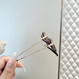 Montures de lunettes ovales Danyang, verres en résine de taille moyenne, style rétro plaqué or pour femmes aux grands visages - Product Image 2