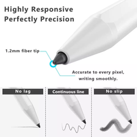 Stylet capacitif actif en plastique et métal pour Pencil Pro 2024, compatible avec les téléphones mobiles et les tablettes, avec recharge sans fil