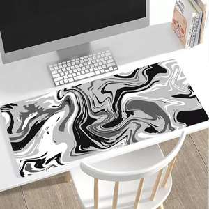 Tapis de souris <span class=keywords><strong>gamer</strong></span> Strata Liquid 900x400 <span class=keywords><strong>XXL</strong></span> noir et blanc, grand tapis de souris, tapis de bureau PC, tapis de clavier - Product Image 2