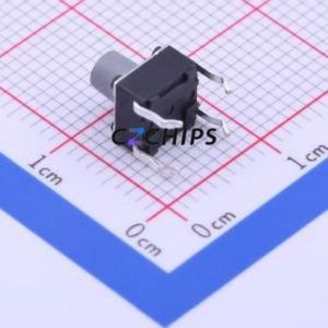 PTS645SH702LFS Tactile Switch Through hole Component THT-4P,6x6mm Switch Single Pole Single Throw Round Button Through Hole 6mm - Product Image 2