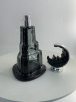 Flacon de parfum de luxe avec pompe pulvérisatrice 100 ml, bouteille en verre ronde, emballage estampé à chaud avec boîte, OEM ODM, usine, flacon de parfum vide, modèle Diya 2517