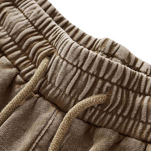 Pantalones Fabricante Personalizado 385 Gsm Mezcla de algodón Color sólido Pantalones de chándal de pierna recta Pantalones de hombre de gran tamaño - Product Image 5