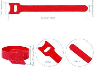 Eco-Friendly Multi-Purpose Cable Organizer <b>Hook</b> Loop Tape Custom Logo Reusable Cable Ties for Home Office Wire Ties Cable Straps - Product Image 2