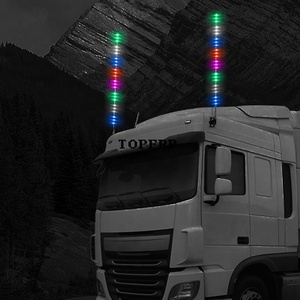 Lumières LED colorées, mât de drapeau en fibre de verre, lumière d'avertissement - Product Image 5
