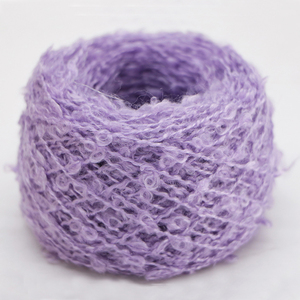Fil bouclé fantaisie en polyester haute ténacité 2.6/4.5 NM pour tricot et crochet de pulls et chaussettes, vente en gros, en stock, textile OEM - Product Image 3