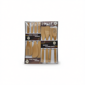 Bamboo Kitchen Tools 4Pcs Set Utensils Cooking Serving - Product Image 1