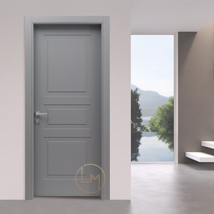 Portes intérieures au Design moderne gris de haute qualité, portes d'entrée principale en bois pour chambre à coucher - Product Image 6
