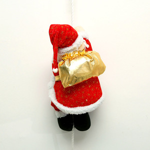 Vente chaude Arbre De Noël Ornement Décorations De Cadeau De Noël Escalade Escaliers Perles Jouet Musical Escalade Électrique Père Noël - Product Image 3