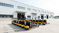 Chariot à palettes électrique HYDER nouvelle génération avec roues en caoutchouc pleines, capacité de 3 tonnes, batterie au plomb-acide, garantie d'un an, tout-terrain, électrique latéral