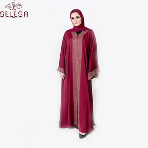 2020 חדש דגם העבאיה בדובאי עם hijabs צעיפים המוסלמי מודרני אתני אפריקאי Kiteng עיצוב שמלת העבאיה מוסלמית שמלות