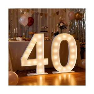 Nouveautés Style Ins Bande LED 3D Décoration de mariage Fournitures de scène Signalisation de fond pour événements festifs Personnalisable - Product Image 5